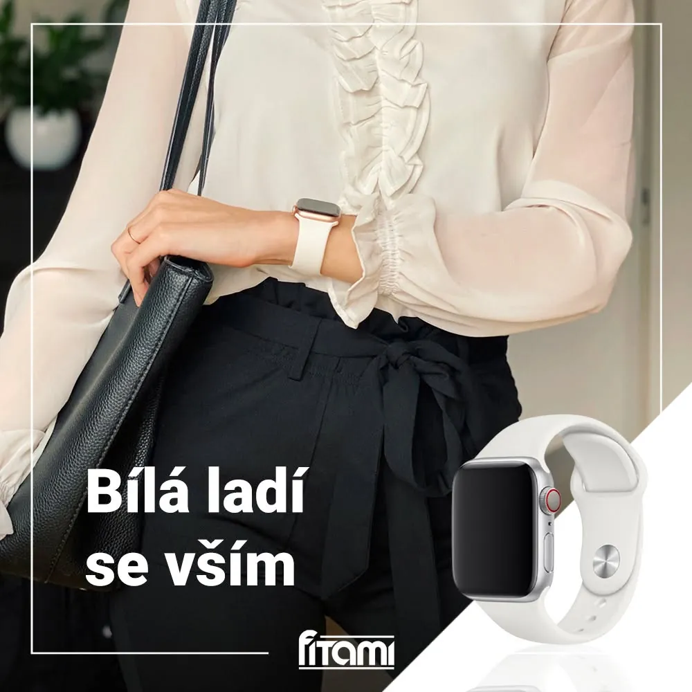 FITAMI vizuál: barevný řemínek na chytré hodinky k outfitu